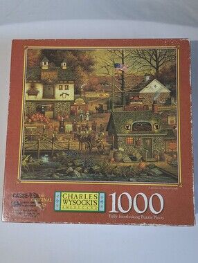 Milton Bradley 1000pc Puzzle Autumn At Stony Creek Vintage 1997 Sealed Box